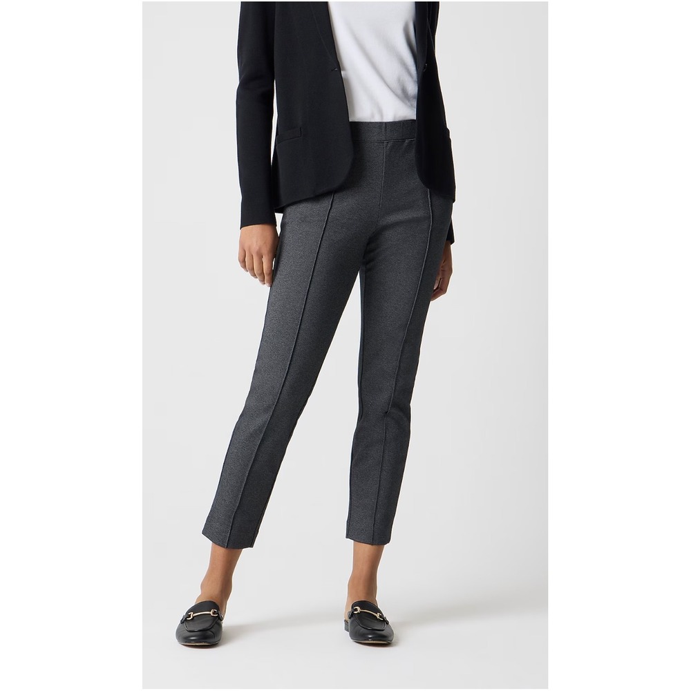 J.Crew Factory Women's Pintuck Sweatpant Heather Charcoal Sz Small Pull-On Pant - Picture 2 of 12
